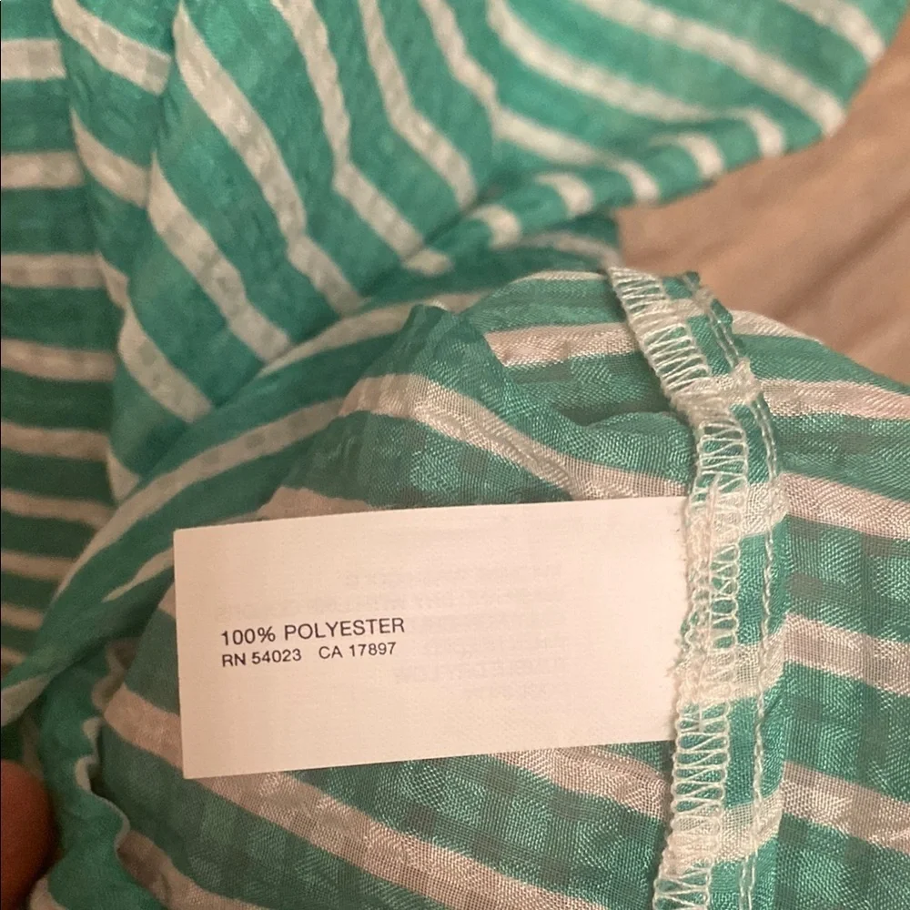 Gap Striped Green Women's Top Size M